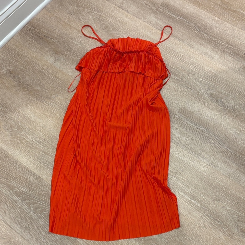 Zara Vibrant Orange Dress size small NWT